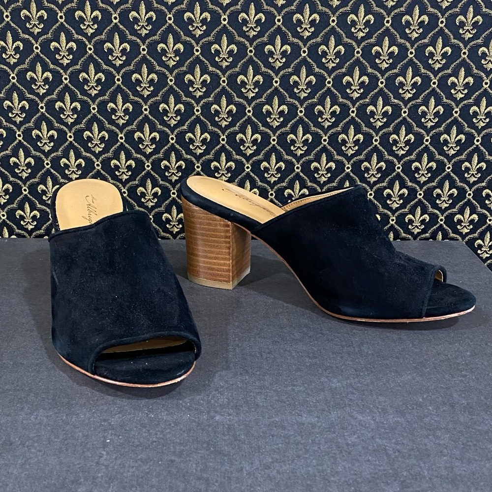 Anthro “Morocanna Suede Slides” by Miss Albright